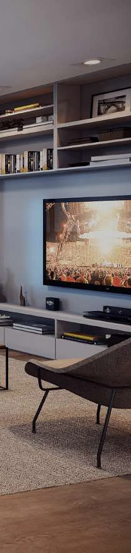 Sala de TV de unidade do Maison Giselle